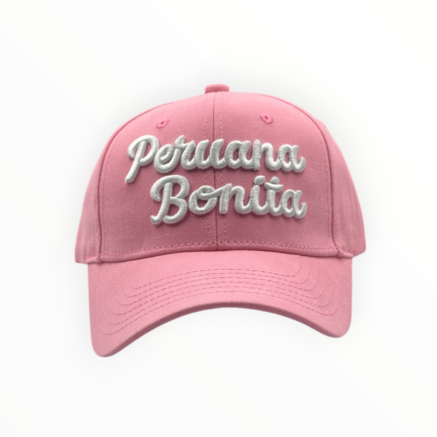 Gorra Peruana Bonita - Rosado y Blanco