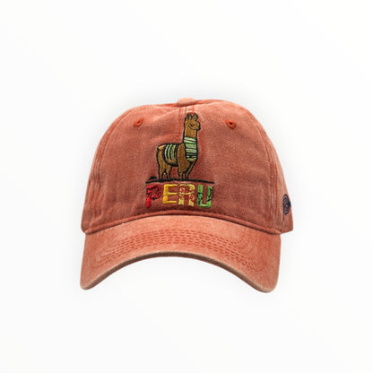 Gorra Llama Perú - Naranja