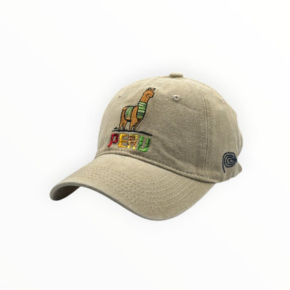 Gorra Llama Perú - Beige Claro