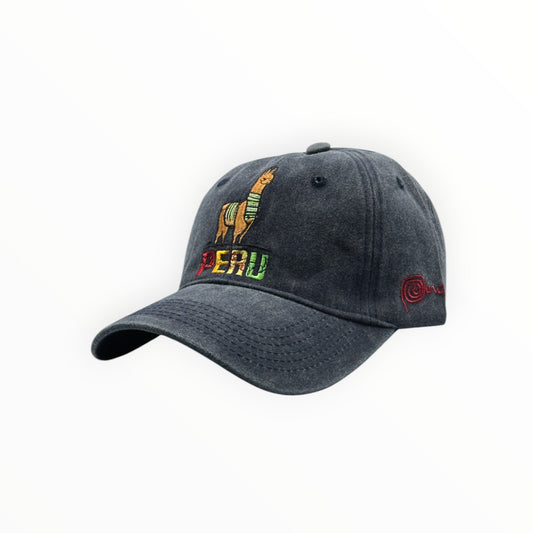 Gorra Llama Perú - Azul Acero