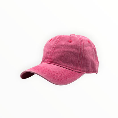 Gorra Vintage Prelavada - Coral